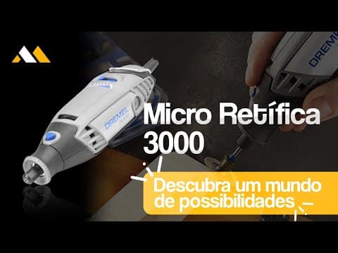 Micro Retífica 3000 127 V Com Eixo Flexível 82 Peças - Dremel