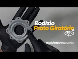 Imagem 1 do Rodizio Prato Giratório Em Aço 71 X 71 Mm - Mk