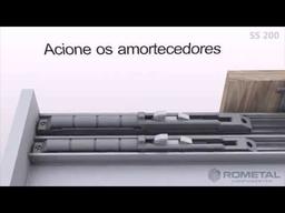 Imagem 1 do Kit Porta de Correr Ss-200 Top Para Portas 50 A 80 Kg Rometal