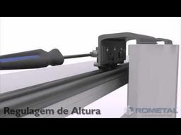 Imagem 1 do Kit Porta de Correr Ss 150 Mais Para 2 Portas Rometal