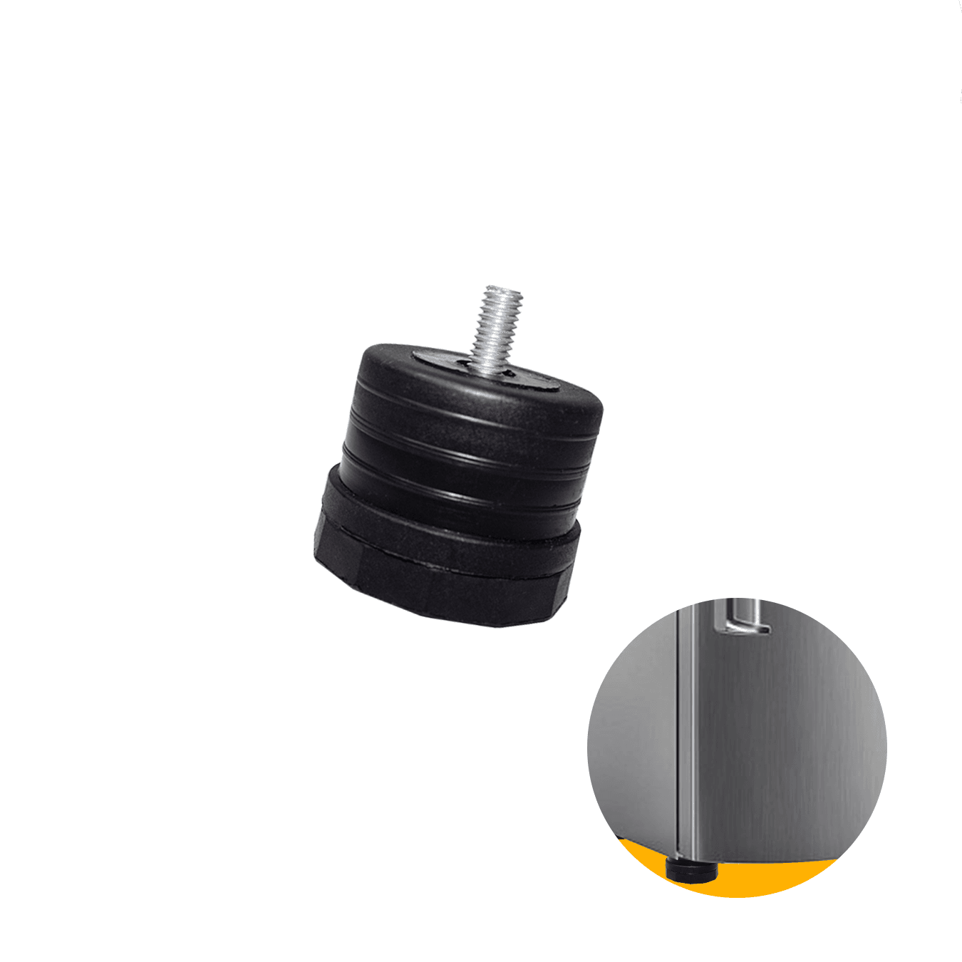 Sapata Niveladora de 2" Preta