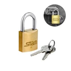Cadeado de 30 Mm Com Duas Chaves Para Portas E Portões Stam