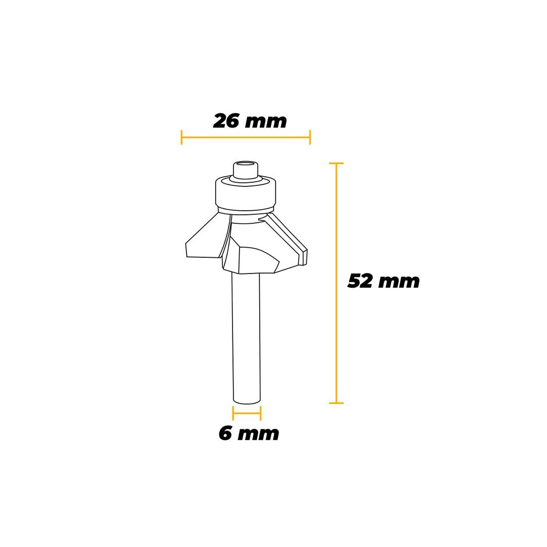 Fresa Tupia Manual 45º Corte 3/8 Com Vídea