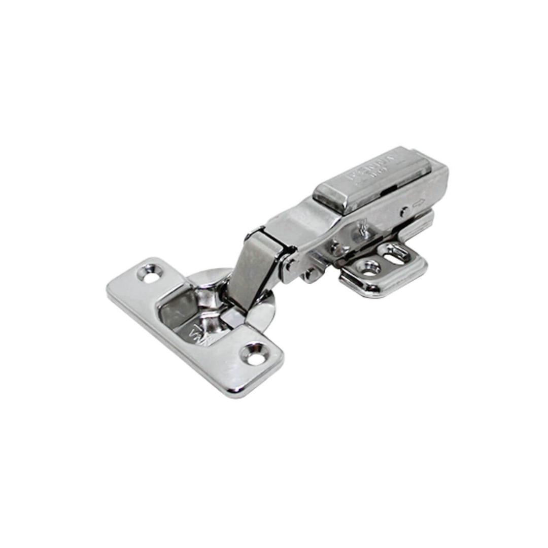 Dobradiça 35 Mm Aço Inox Reta Com Amortecedor