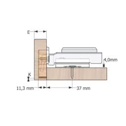Imagem 4 do Dobradiça 35 Mm Aço Inox Reta Com Amortecedor