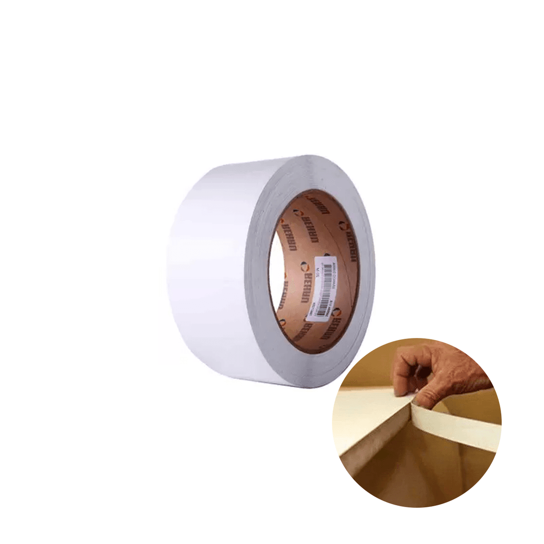 Fita Pvc Para Borda Branco Fosco Largura 45mm Rolo de 50 Mts