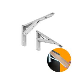 Imagem 1 do Suporte Para Mesa Dobrável 350mm Branca O Par