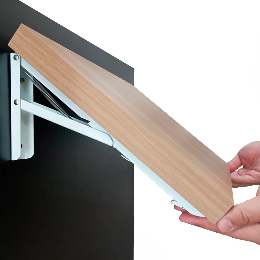 Suporte Para Mesa Dobrável 350mm Branca O Par
