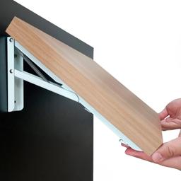 Imagem 4 do Suporte Para Mesa Dobrável 350mm Branca O Par