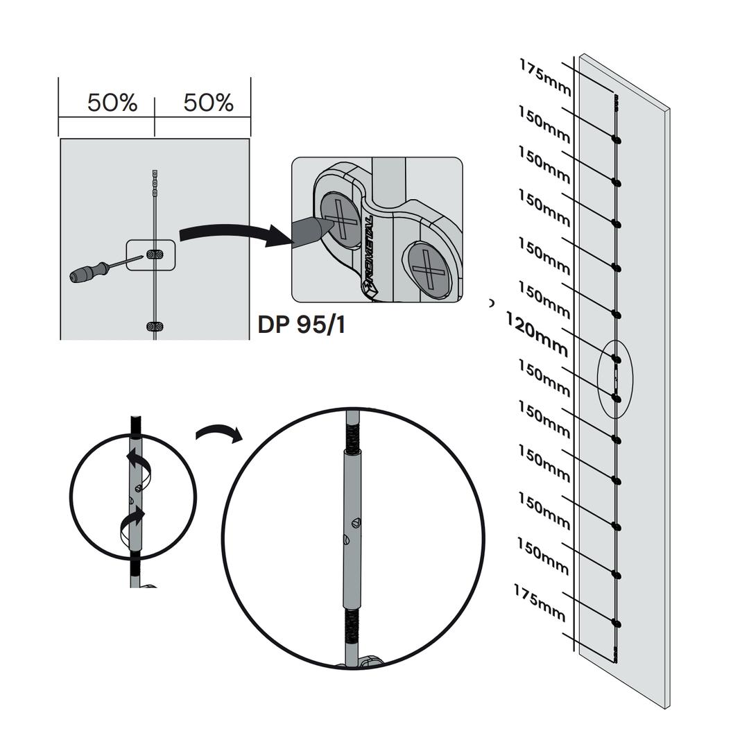 Desempenador Sobreposto Dp95/2 Rometal