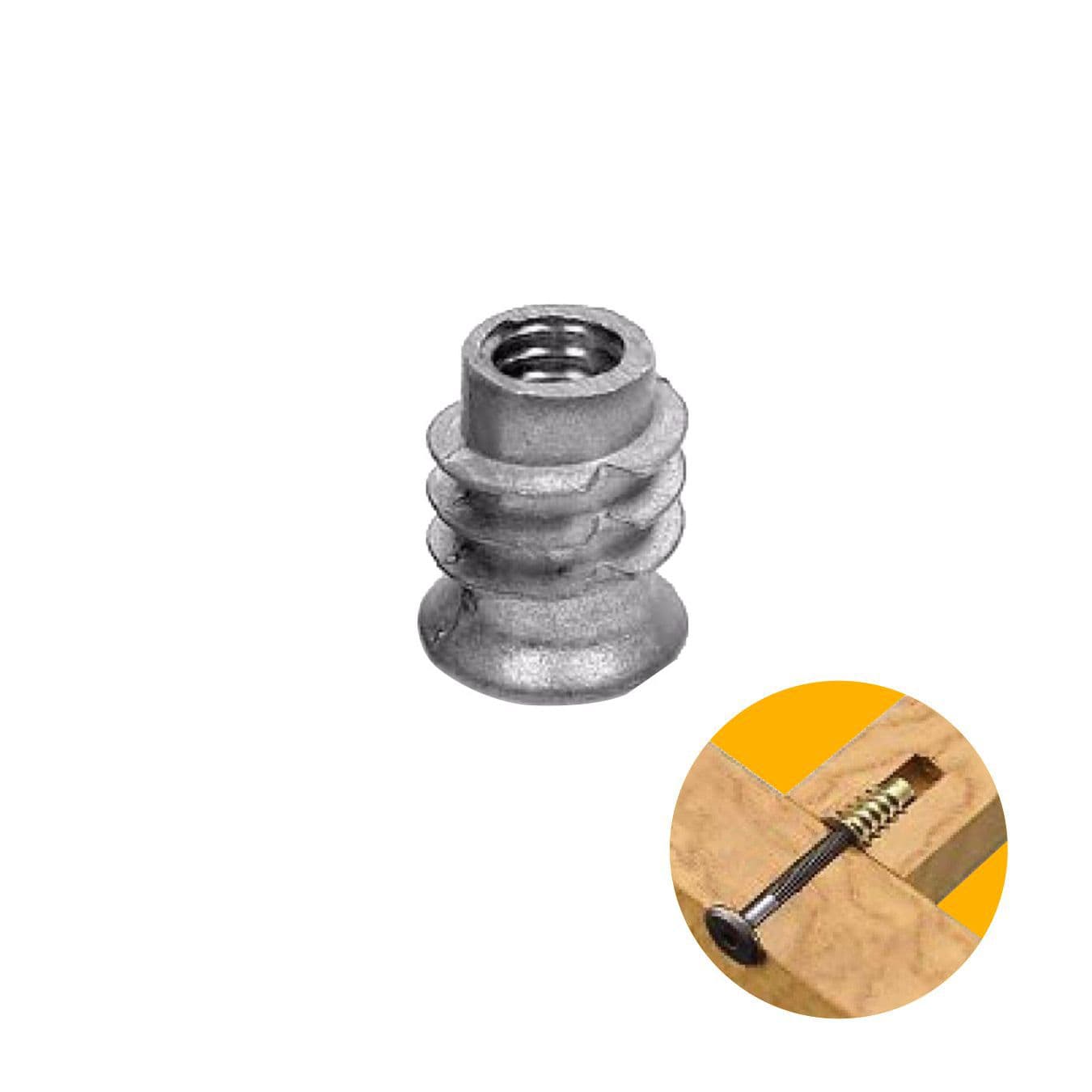 Bucha Americana Rosca 5/16 X 19 Mm Para Madeira
