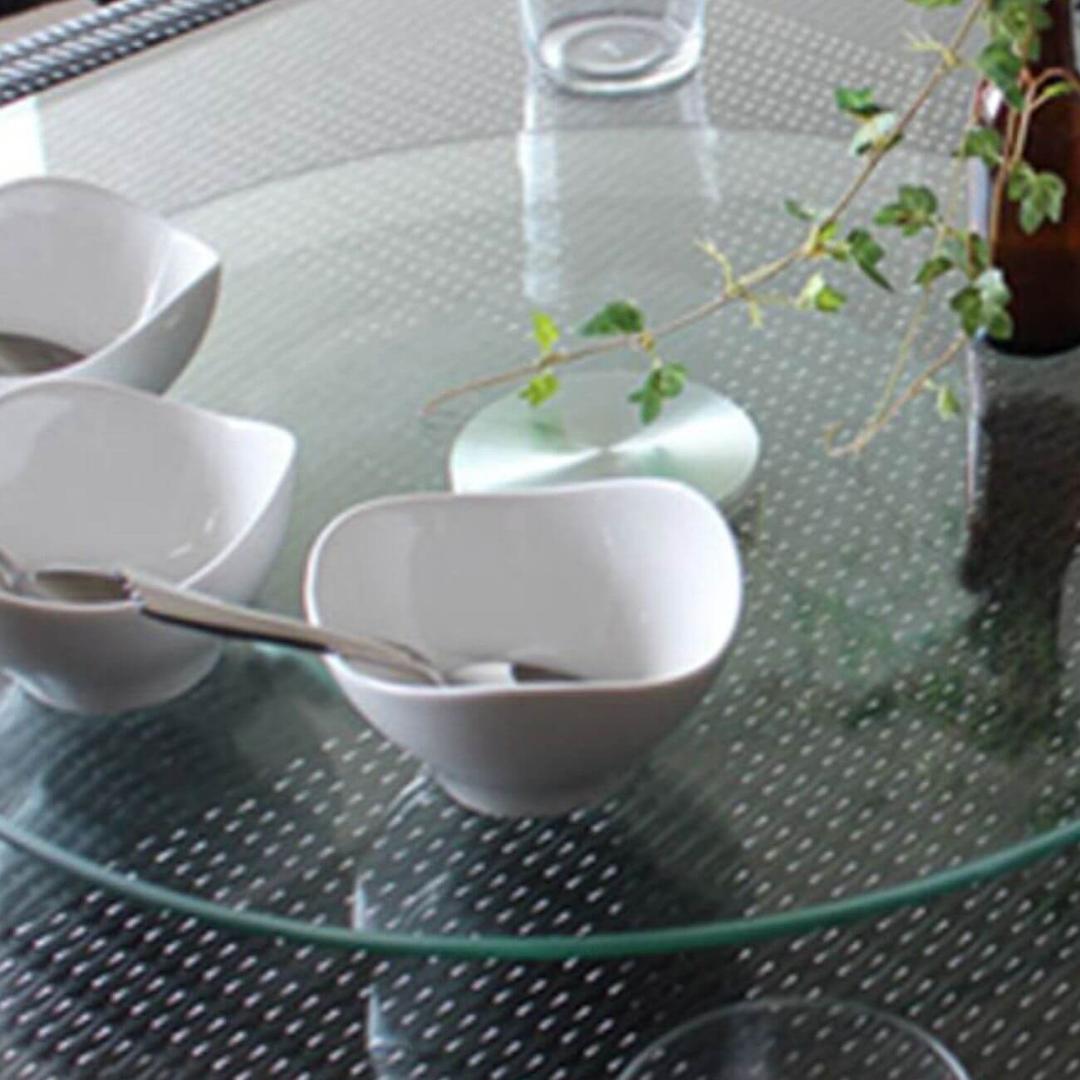 Suporte Giratório Central Para Mesa De Vidro