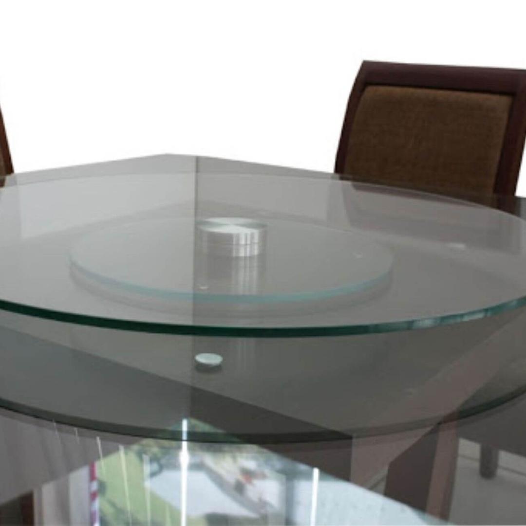 Suporte Giratório Central Para Mesa De Vidro