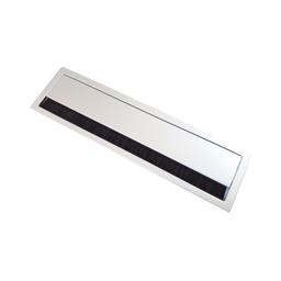 Passa Cabo Fio 174 X 45,5 Mm Retangular Prata - Hafele