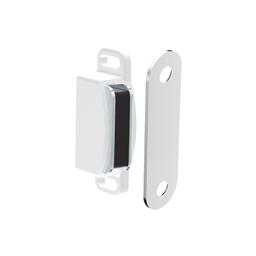 Imagem 1 do Fecho Magnético Branco Para Portas de Armários