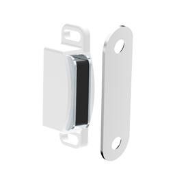 Imagem 2 do Fecho Magnético Branco Para Portas de Armários