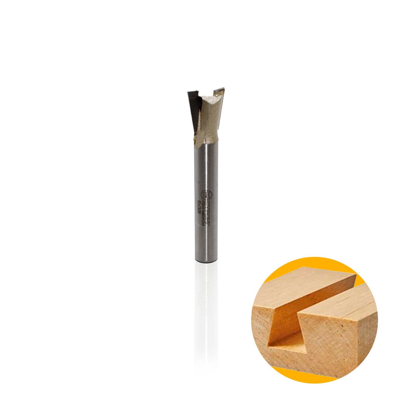 Fresa Rabo de Andorinha Haste de 6 Mm Tupia Manual