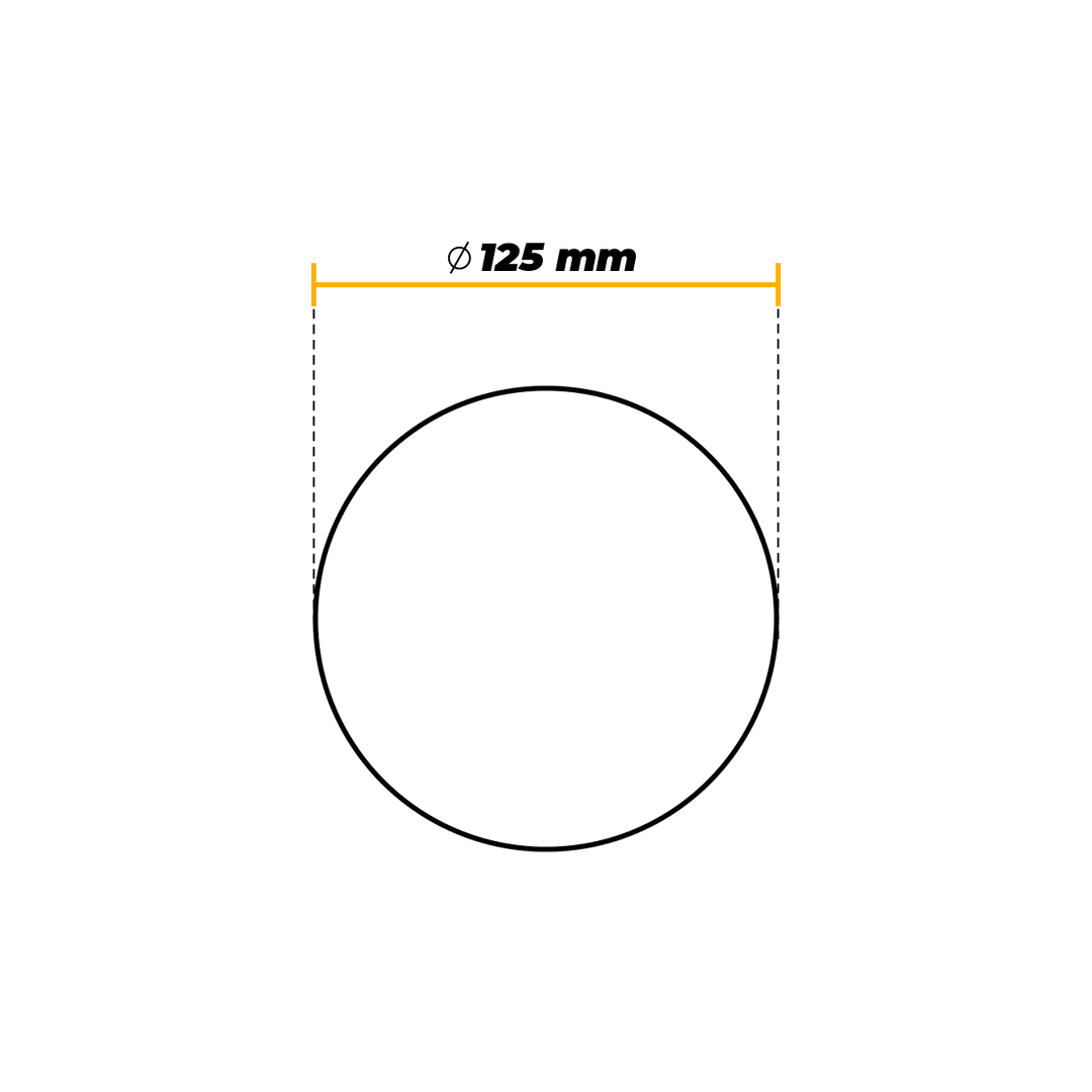 Disco de Lixa Ø125 Mm Gramatura 100g Orbital