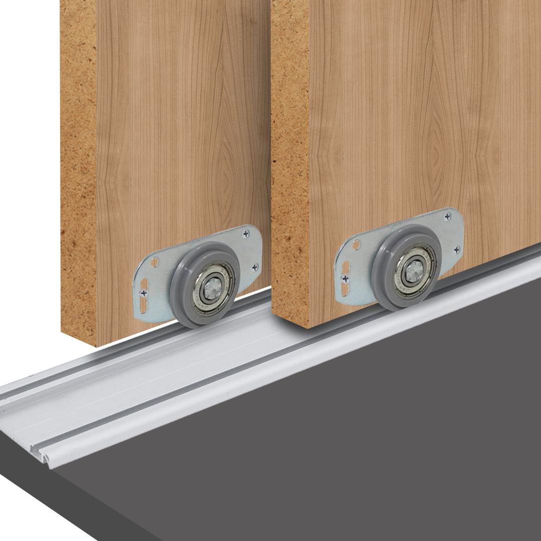 Roldana Inferior 42mm Para Porta de Correr Guarda Roupa