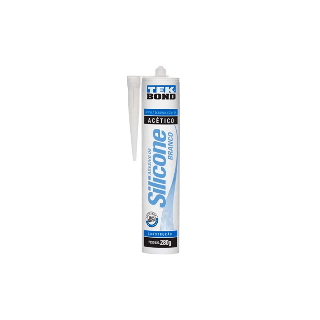 Silicone Acético Branco 280gr Tek Bond