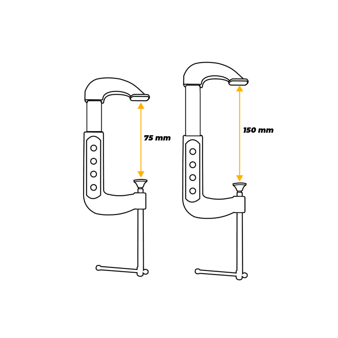 Sargento C Regulável 3"- 6" Profissional