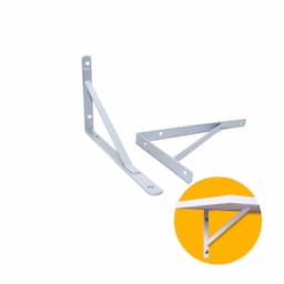 Imagem 1 do Suporte Mão Francesa Reforçada 35 Cm Branca