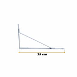 Imagem 4 do Suporte Mão Francesa Reforçada 35 Cm Branca