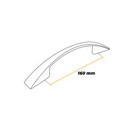Imagem 4 do Puxador Para Porta E Gaveta Arco 160mm Cromado