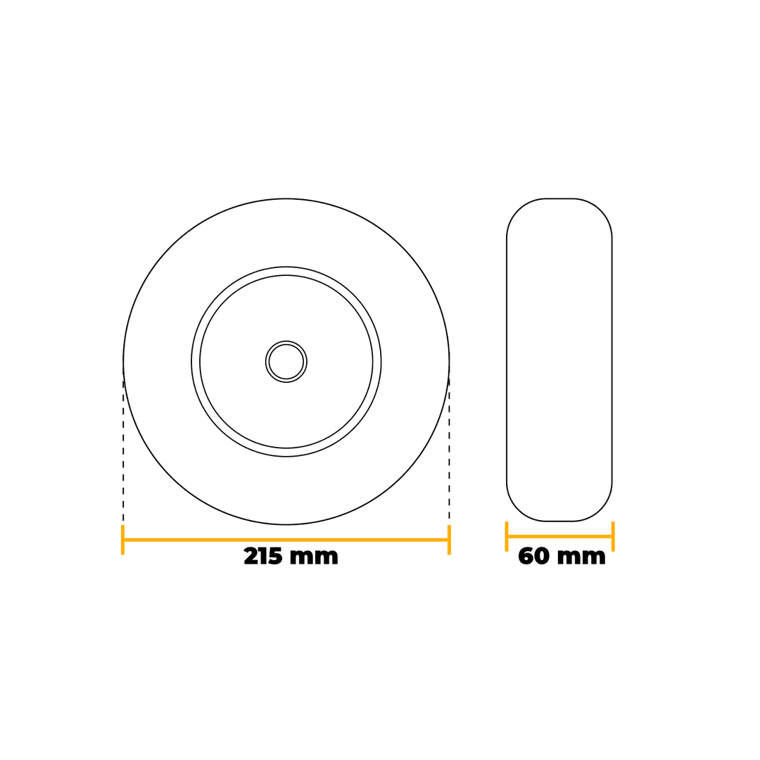 Roda Pneu Maciço Ø215 Mm Schioppa