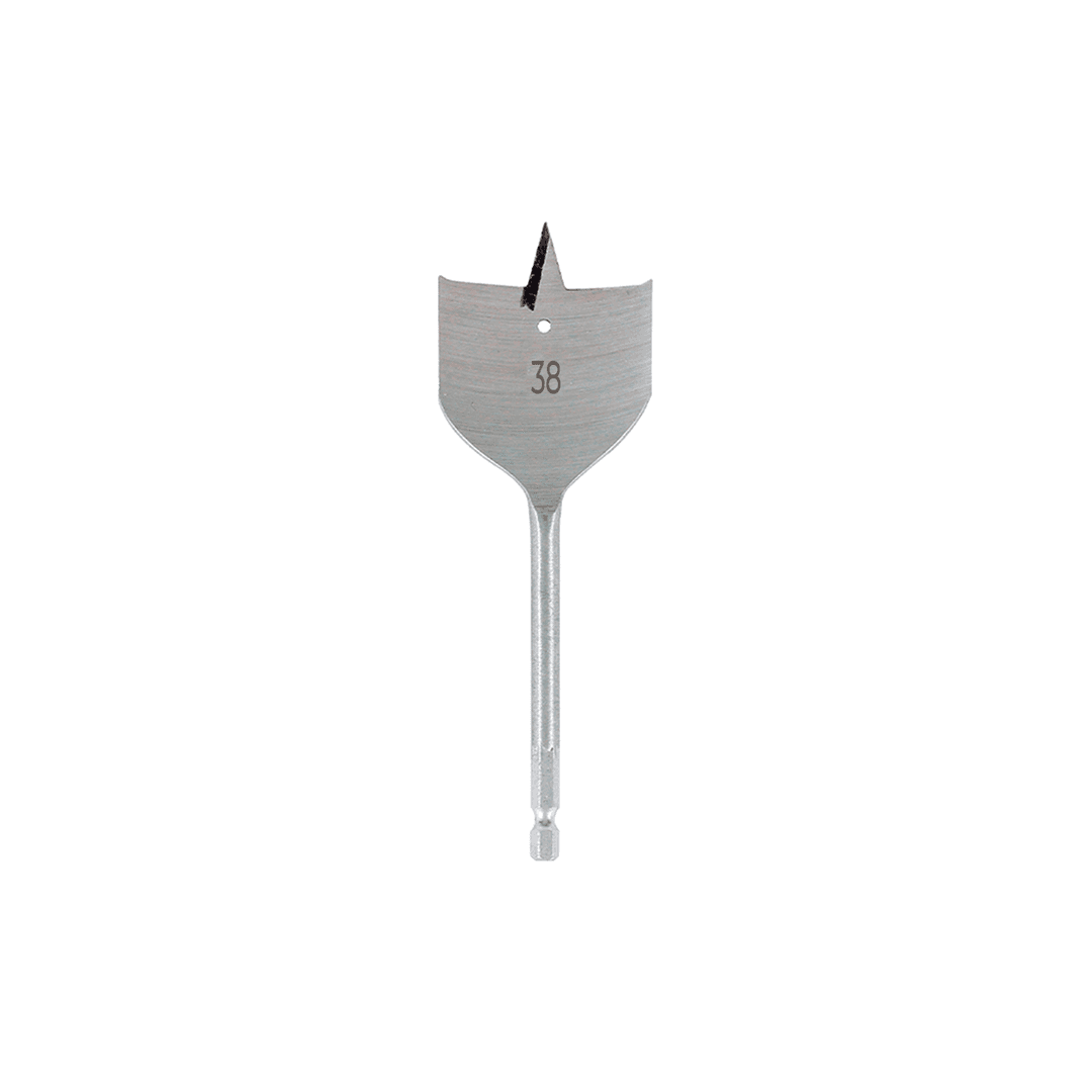 Broca Chata Para Madeira Ø38 Mm Haste Sextavada