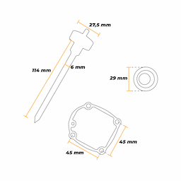 Imagem 4 do Kit Reparo Para Pinador Pneumático Ultra Airfix