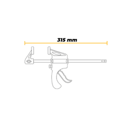 Imagem 5 do Grampo Tipo Sargento Aperto Rápido 8'' Em Aço
