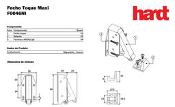 Imagem 3 do Fecho Torque Maxi Para Portas de Armários