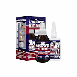 Imagem 2 do Kit Cola Mdf Instantâneo Almasuper Alta Resistencia