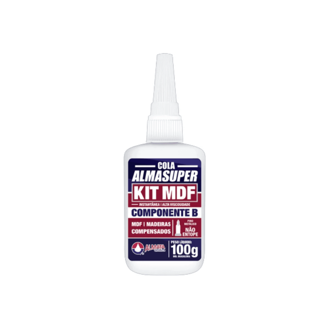 Kit Cola Mdf Instantâneo Almasuper Alta Resistencia