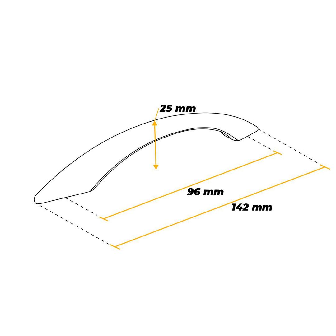 Puxador Arco Cr 096 Mm Para Portas E Gavetas