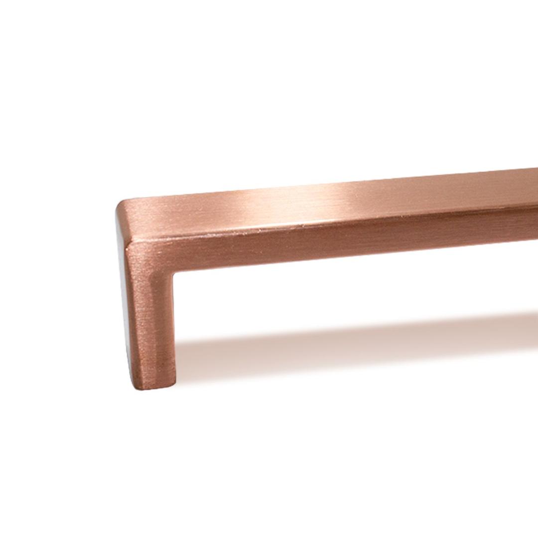 Puxador Leblon Cobre Escovado 96 Mm Portas E Gavetas