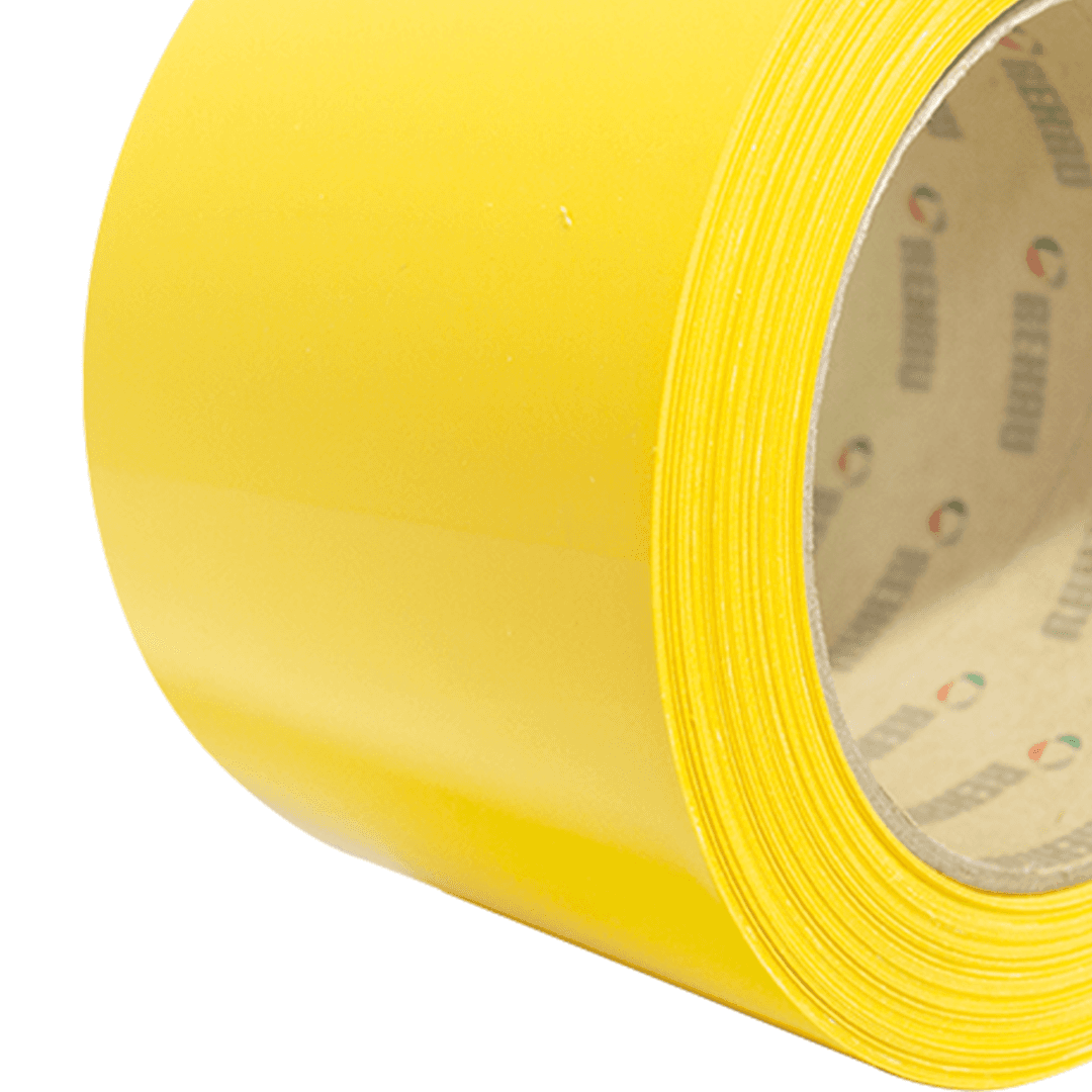 Fita Pvc Para Borda Amarelo Gema Liso Largura 100mm 1 Metro