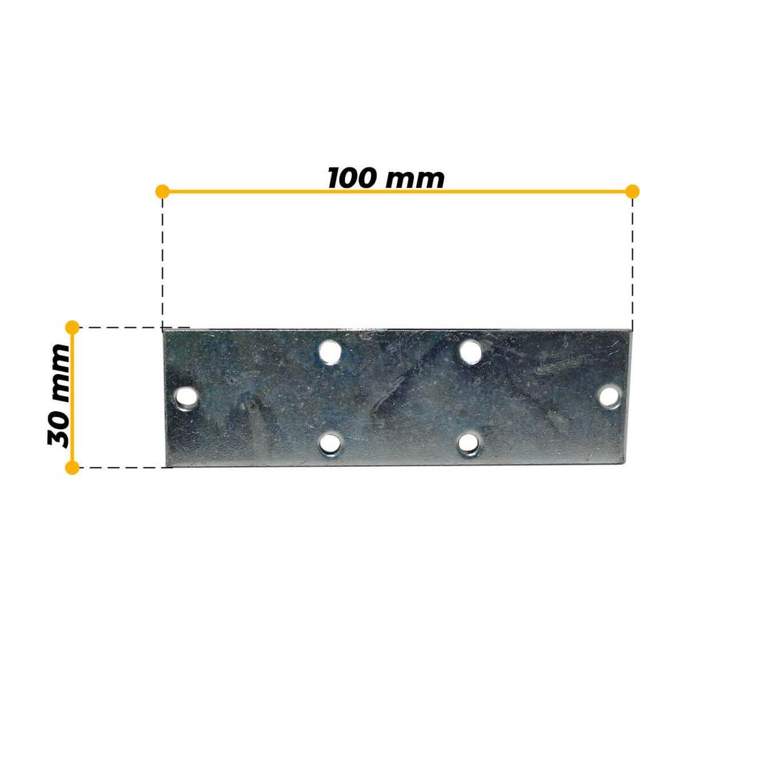 Chapa Suporte 3 X 10 Cm Para Junção Zincado