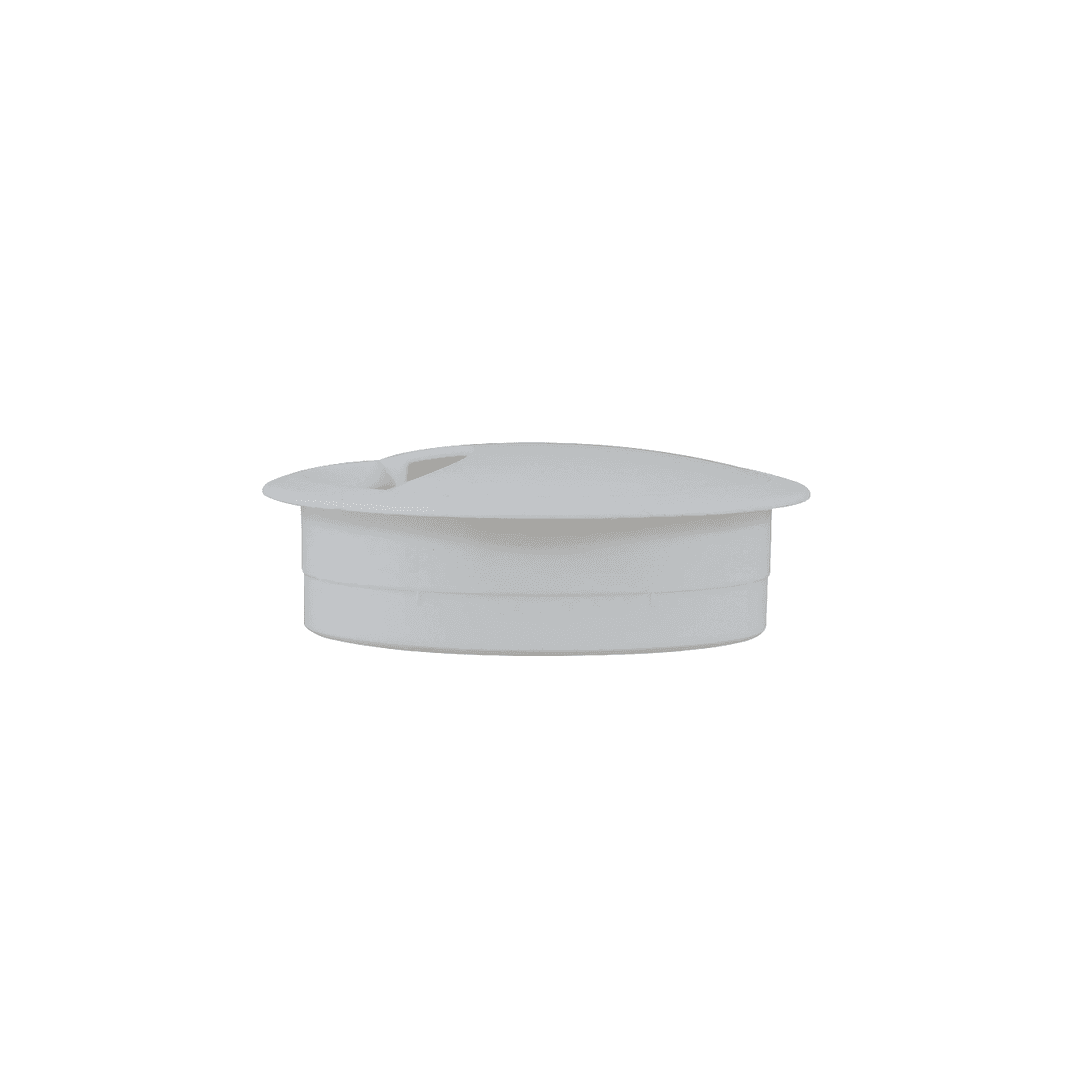Passa Fio 46 Mm Cinza Para Mesas E Bancada