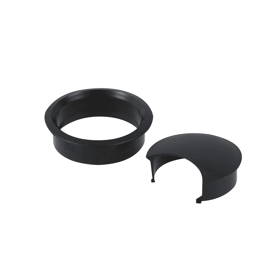 Passa Fio 46 Mm Preto Para Mesas E Bancadas - Bigfer