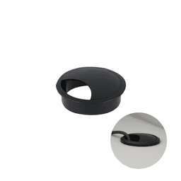 Imagem 1 do Passa Fio 59 Mm Preto Para Mesas E Bancada