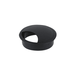 Imagem 2 do Passa Fio 59 Mm Preto Para Mesas E Bancada