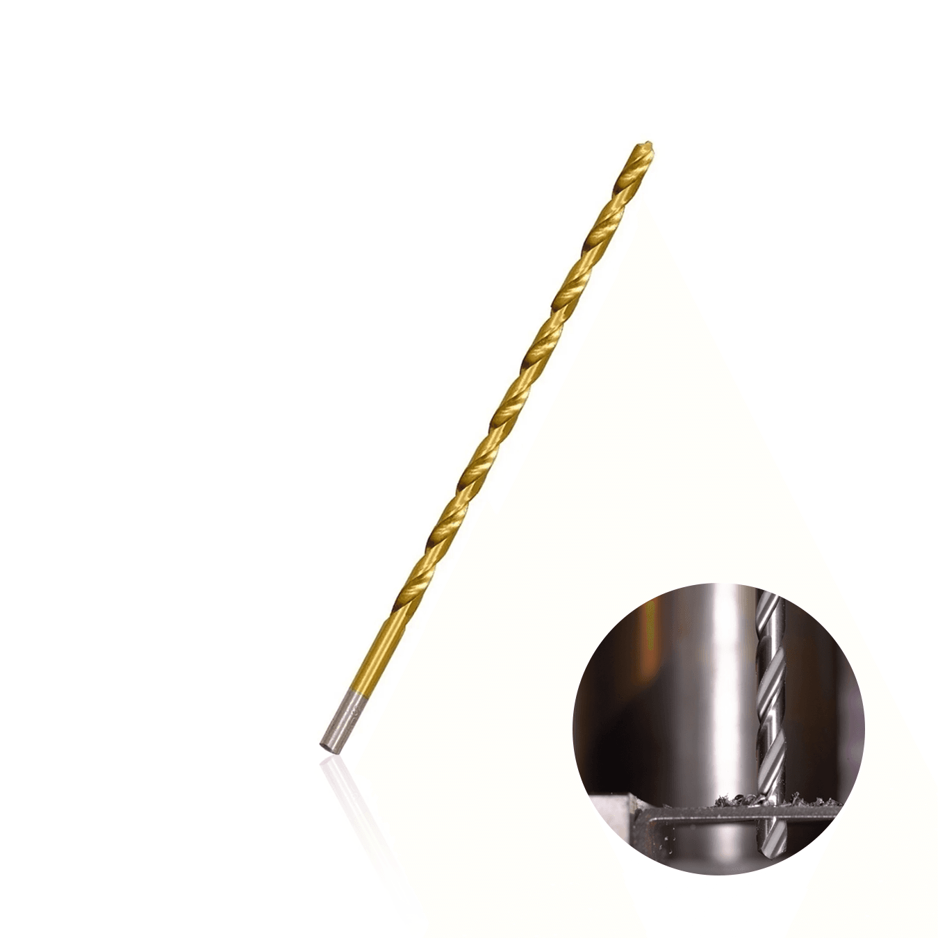 Broca Longa de 10 X 300 Mm Em Aço Rápido Revestido de Titânio Para Metal Ctc-02010300 Ctpohr