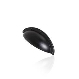 Imagem 3 do Puxador Concha Eliptico Preto Fosco Exclusivo