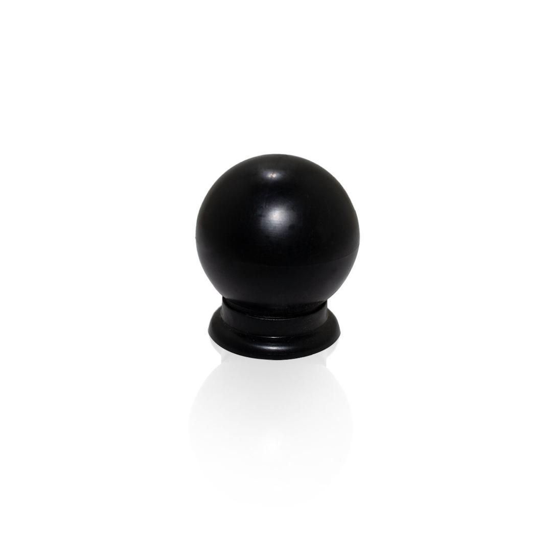 Puxador Bola Preto 30 Mm Em Plástico