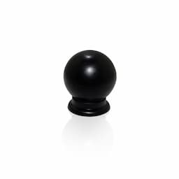 Imagem 2 do Puxador Bola Preto 30 Mm Em Plástico