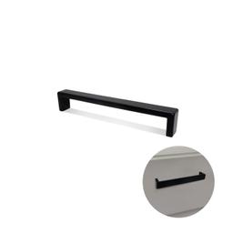 Imagem 1 do Puxador Leblon Preto Acetinado Furação 96 Mm