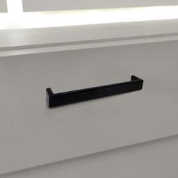 Imagem 5 do Puxador Leblon Preto Acetinado Furação 160 Mm