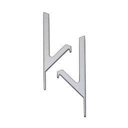 Ponteira Para Puxador Cava Anodizada de 15mm Vazada Pe213 Rometal